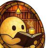 6.5x4.5 Inch Adorable Ghost Reading Night Light Halloween Retro Bookish Aesthetic Lamp Halloween Decor for Readers Book Lover