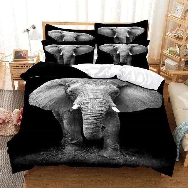 3D Wolf Bedding Set Animal Comfortable Duvet Quilt Cover Pillowcase Bedding Set Children Bedroom Decoration Home Textile