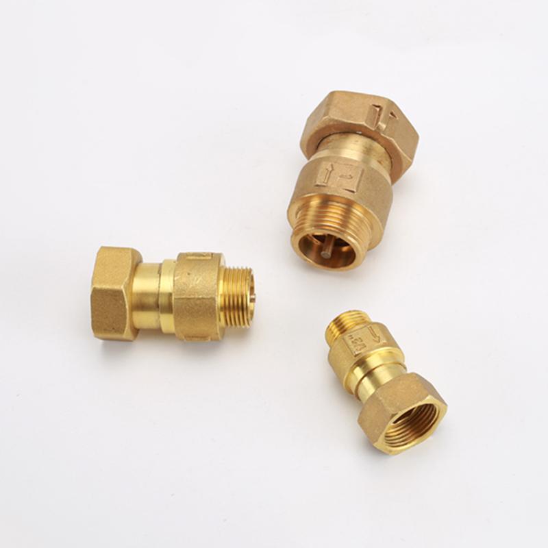 1/2" 3/4" 1" BSP Pneumatic Check Valve Connector DN15/20/25 Hose Tube Air Gas One Way Valve Water Meter/Pump Brass Pipe Fitting