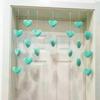 Heart Shaped Curtain Door Decoration Korean Lovely String Pendant Partition Door Decor with Hooks for Girls Room 6XDE