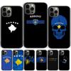 Kosovo Flag Coque Shell For iPhone 17 Air 15 16 14 13 12 Pro Max 11 Pro Max Plus Phone Case Cover