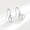 Elegant High Freshwater Pearl Earrings Simple Temperament High Heel Shape Ear Hooks Fashion Jewelry For Women