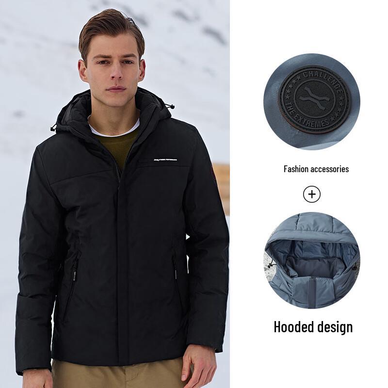 JEEP Men s Winter Hooded Duck Down Puffer Jacket L