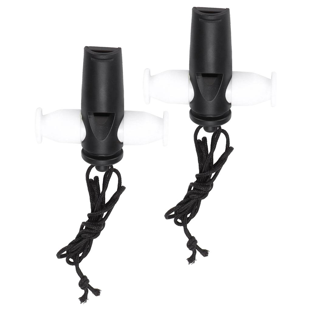 2Pcs Samba Whistle Musical Instrument Toy ABS Set with Nylon Rope for Kids Children