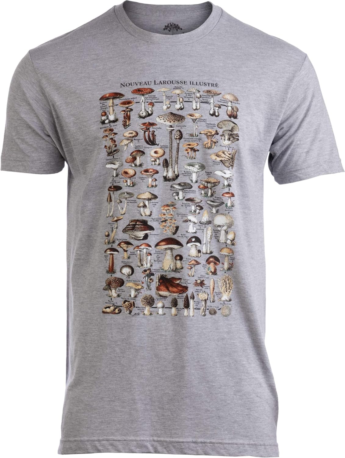 Vintage Mushrooms Illustration | Morel Hunter Shroom Nature Art Men Women T-Shirt S разноцветный