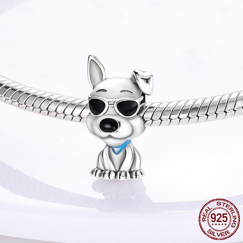 Earphone Travel Shopping Handbag Dangle Charm Silver Color Beads Fit Fashion Original Charm Bracelet Pendant DIY Jewelry Making