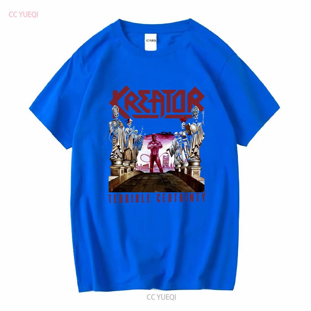 Kreator Terrible Certainty T Shirt OFFICIAL Vintage Washed Comfortable Fashion Versatile Unisex Graphic Homme