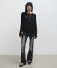 Millieonkoleu Soda Loose Fit Long Sleeve T-Shirt_Black