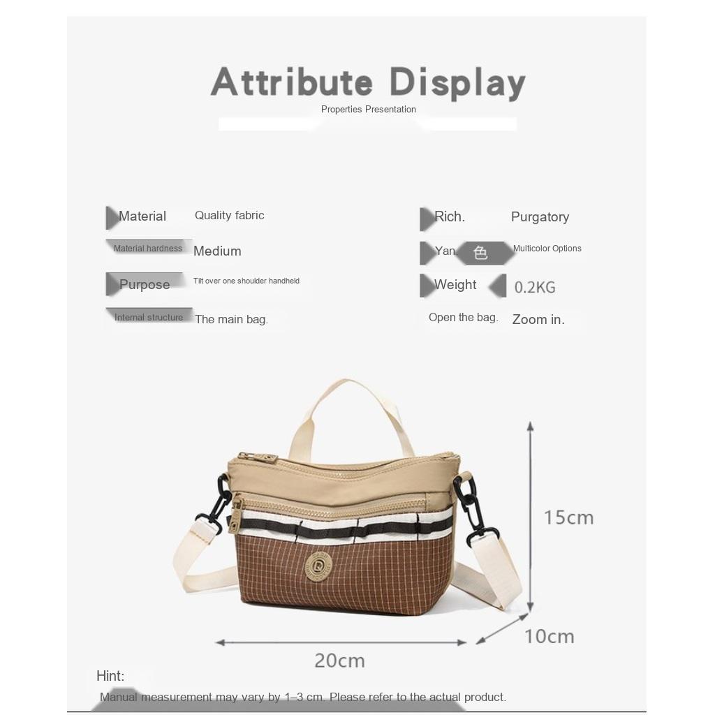 Shoulder Crossbody Handbag Women Oxford Multi Compartment Daily Commute