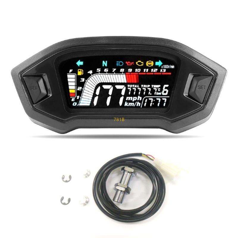 Motorcycle Speedometer Gauges Universal Motorcycle Speedometer Tachometer 195mm