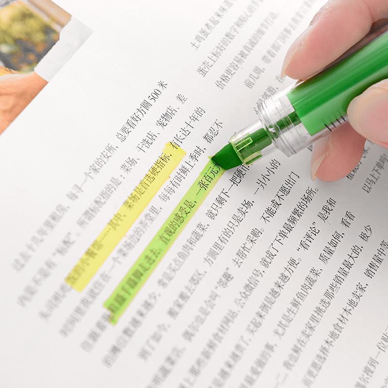 6PCS Syringe Fluorescent Highlighter Color Marker Liner Novelty Office School Student Learning Supplies