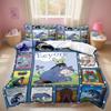 Cartoon Pooh Bear and Eeyore Bedding Set, Winnie Pooh Duvet Cover Set Comforter Bedding Sets Bed Set Home Decor Bedding Sets
