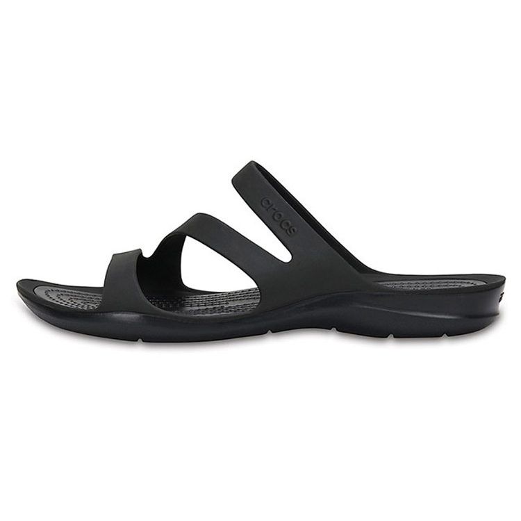 Crocs Удобные и прочные шлепанцы женская обувь черные 203998-060 37-38