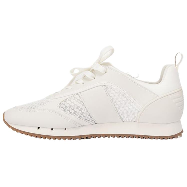 Emporio Armani EA7 Round Toe Lace-Up Low-Top Casual Shoes Men sneakers White X8X027XK050U454 38.5