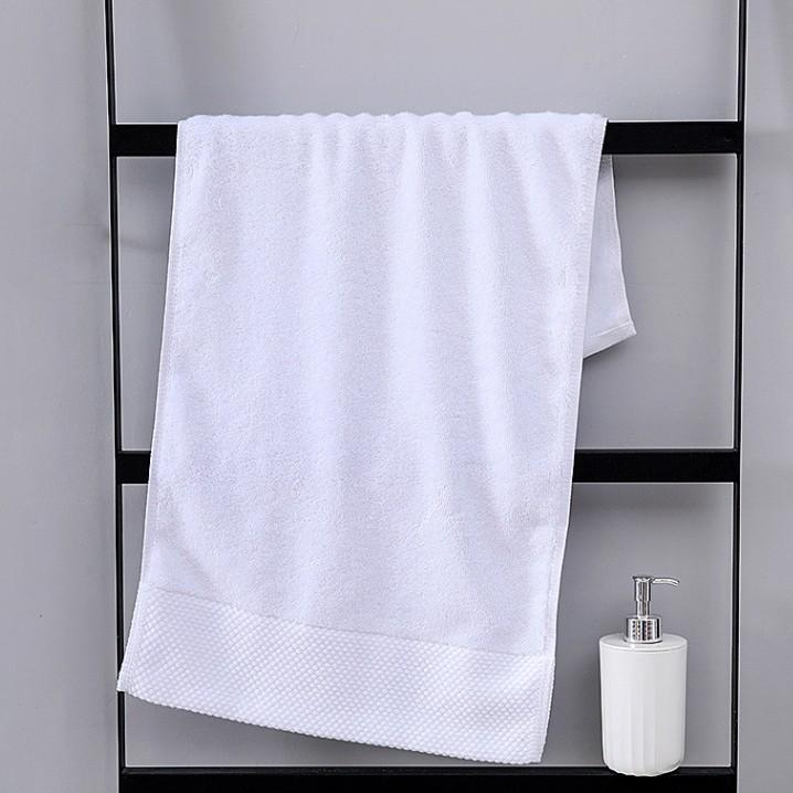 100% Cotton White Absorbent Hotel Towels - Thickened for B&B, Beauty Salon, and Postpartum Center Bath Use