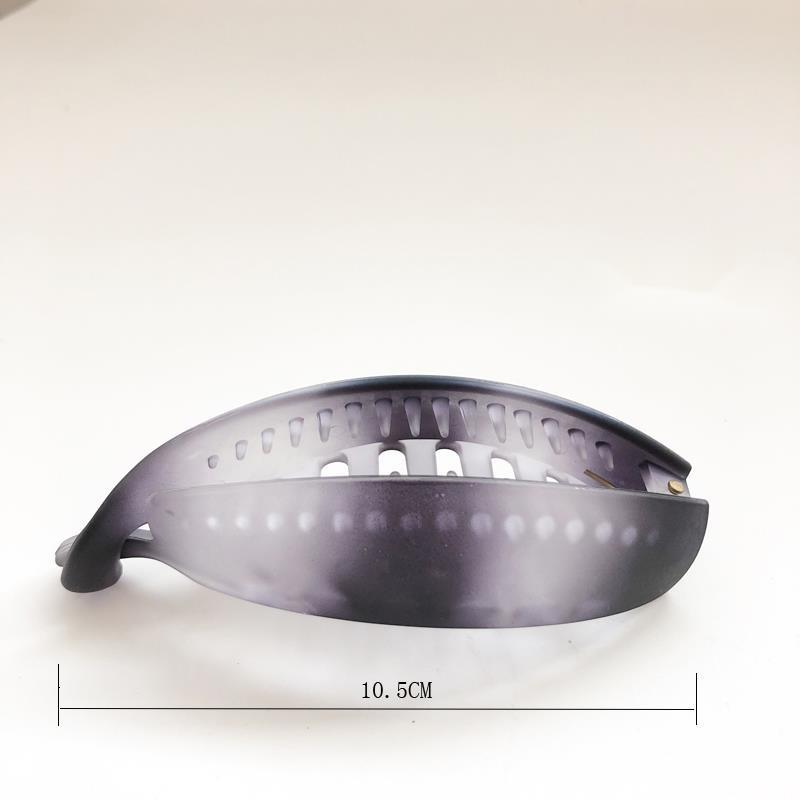 Pferdeschwanzhalter Haarklammern verdicken transparent Gummilack Acryl Bananen Haarspangen Zubehör rutschfeste Zähne Klemmen Haarnadel