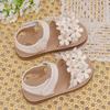 Girls' Floral Sandals Cute Princess Style Soft-Sole Sweet Shoes for Toddlers Cute Girls Shoes Casual Girls Shoes