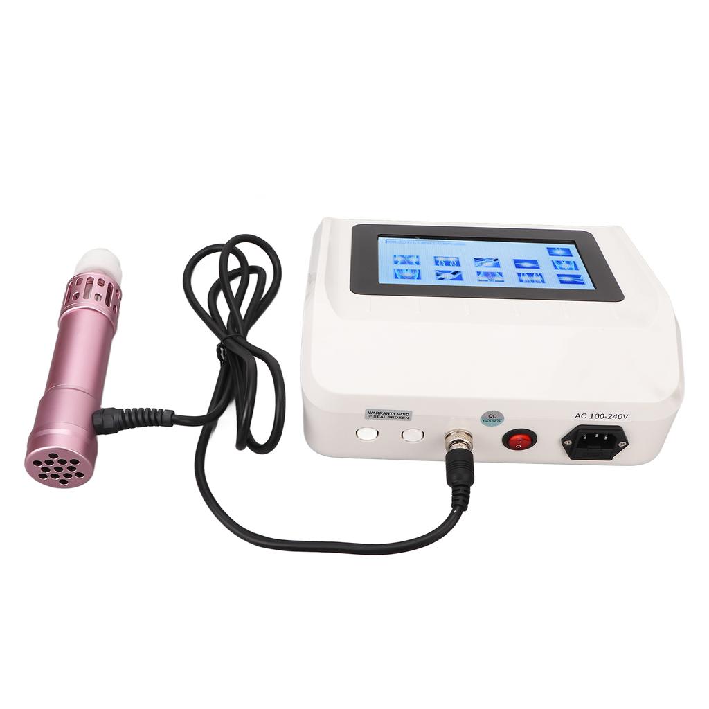 Electric Shockwave Therapy Machine 4 Massage Heads 16 Frequency ED Shockwave Treatment Device Rose