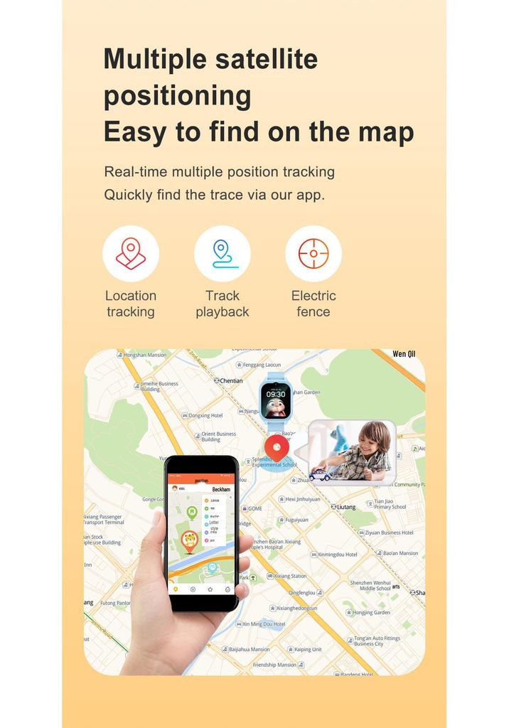 Euro-Asian 4G K26 Kids' Smartwatch with GPS, Camera, and Multi-language Support
