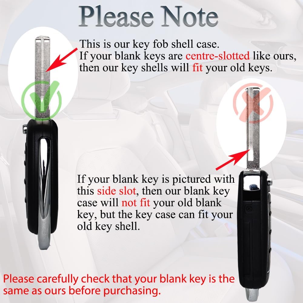 Flip Key Fob Shell Case Replacement Fits for Hyundai Sonata Santa Fe 2013 2014 2015 2016 2017 2018   Keyless Entry Folding Key Remote Control 4