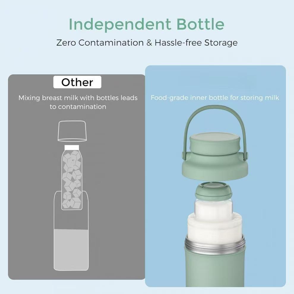 300ml Tragbare Muttermilchflasche Milchaufbewahrungsflasche Reise-Muttermilch-Aufbewahrungsbox Geeignet für die meisten Muttermilchkühlertypen