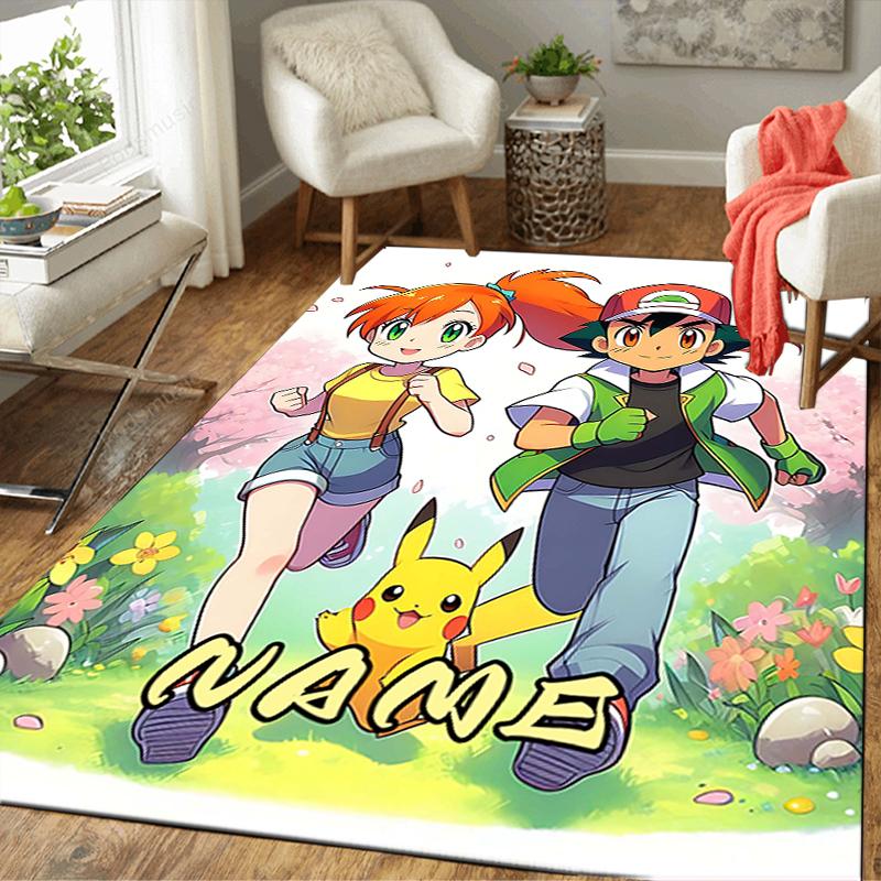 Custom 1Pc Adventure Pikachu Rug Office Carpet Indoor Outdoor Entrance Doormat Nonslip Soft And Comfortable Living Room D2915211