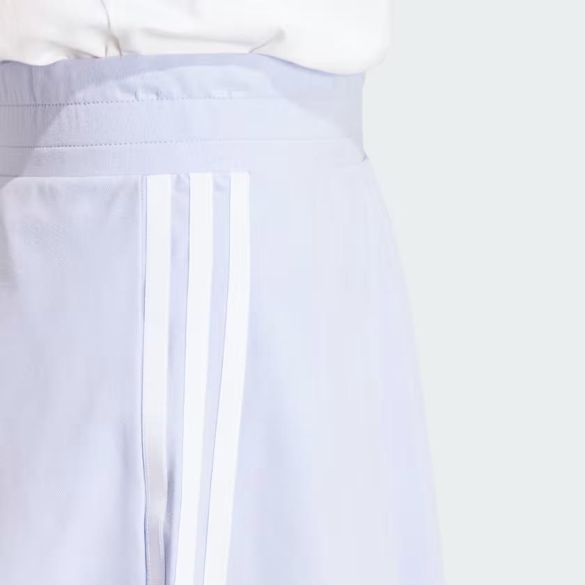 Adidas Originals Solid Color Elastic Waist Casual Mini Skirt Women Bottoms Purple IP0701