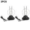 1 Stück Innen-Schleifen-Kaninchenantenne Analog-Digital-Signal Universelle Antenne VHF/UHF/HDTV