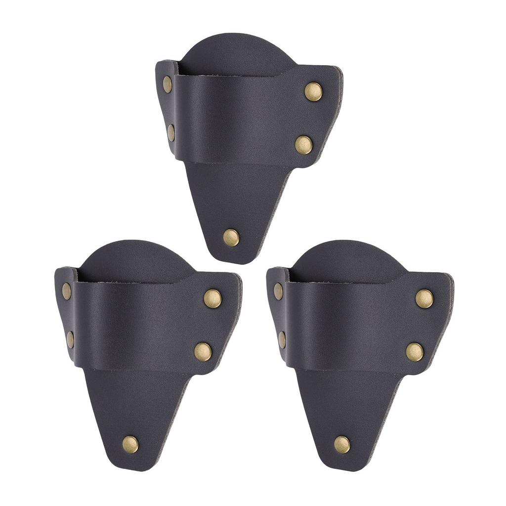 3 Pcs Flashlight Suitable for PolyTac 88850 Flashlight PU Leather Belt Holder