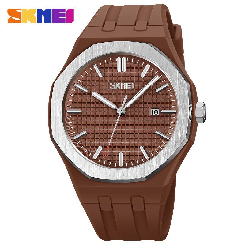 Simple Single Calendar Casual Couple Watch Integrated Silicone Belt Waterproof Men's and Women's Quartz Watch