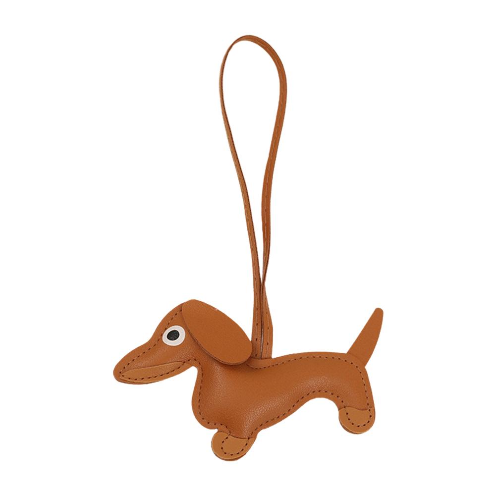 Mode Auto Dackel Hund Keychain PU Leder Hund Schlüsselanhänger Schlüssel Schmuckstück Tasche Halter Für Frauen Je Y7L9