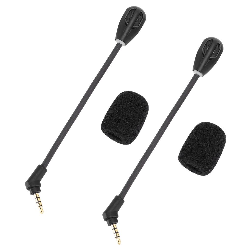 2Pcs Microphone Replacement for HyperX Cloud Flight S Noise Canceling 3.5mm Plug Detachable Mic