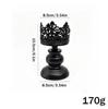 European Retro Hollow Crown Wrought Iron Candlestick Set - Wedding Decoration