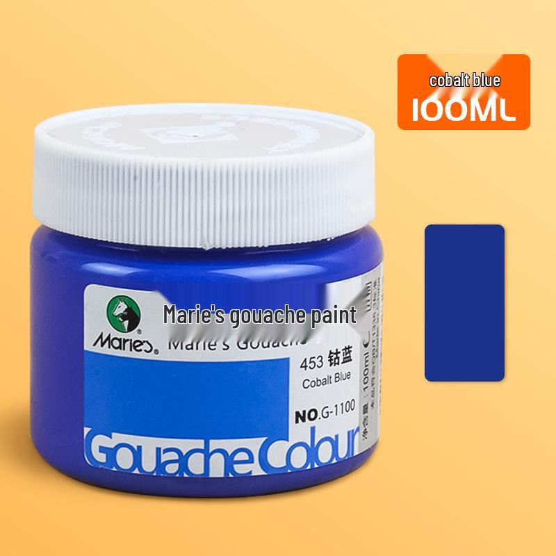 Mali 24-Color Children's Gouache Paint Set, 100ml Washable Art Supplies for Students