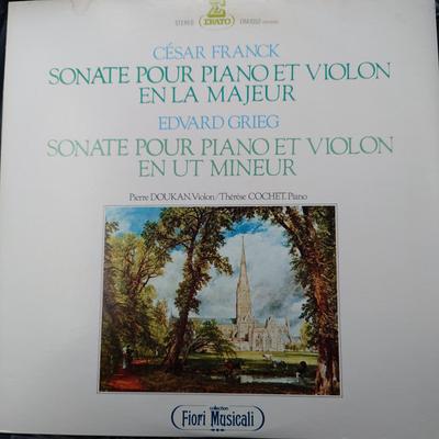 LP Record PIERRE DOUKAN, THERESE COCHET - Franck: Violin Sonata A Major / Gri ERA1052 ERATO 1975 Japan Classical Used