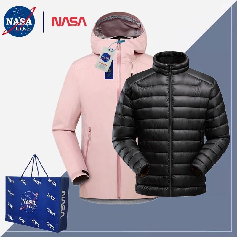 LT Series Unisex Outdoor 2-in-1 Jacket With Duck Down Liner Hiking Skiing Camping
