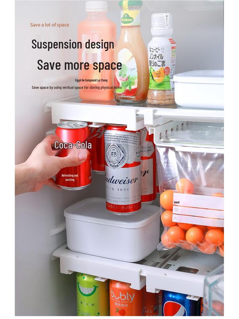 Kreativ Hängande Förvaring och Dryckesorganisatör för Kylskåp