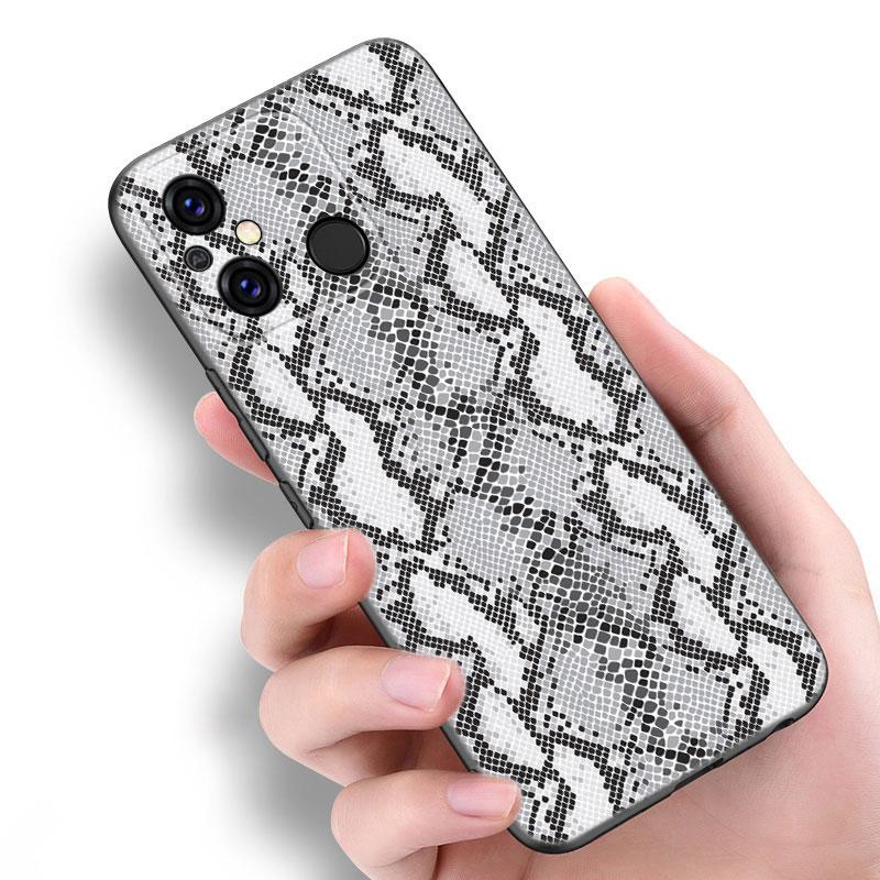 

Сексуальный черный чехол для телефона из змеиной кожи питона для Xiaomi Redmi 11 Prime 11A 12C 13C A1 A2 12 4G 10 5G 8A 9A 10A 9C 10C 9i 12R Note 9T Redmi 12C 4G