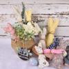 Easter Decorative Fabric Rabbit Ornaments Easter Bunny Doll for Spring Easter Home Holiday Party Decoration Easter gifts Craft