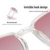 2181 Women's Polarized Magnetic Clip-On Dual-Use Prescription Glasses and Blush Gradient Sunglasses