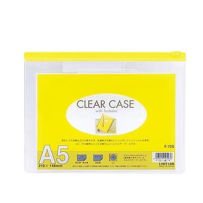 LIHIT LAB Clear Case A5 Yellow F72S (Horizontal Type)