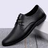 Italian Men Flat Designer Business Shoes Casual Leather Outdoor Antiskid Walking Shoes High Quality Rubber Sole Oxford Shoes