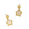 Retro Four-Leaf Clover Flower Pendant Earrings for Women - Stylish & Personalized Design