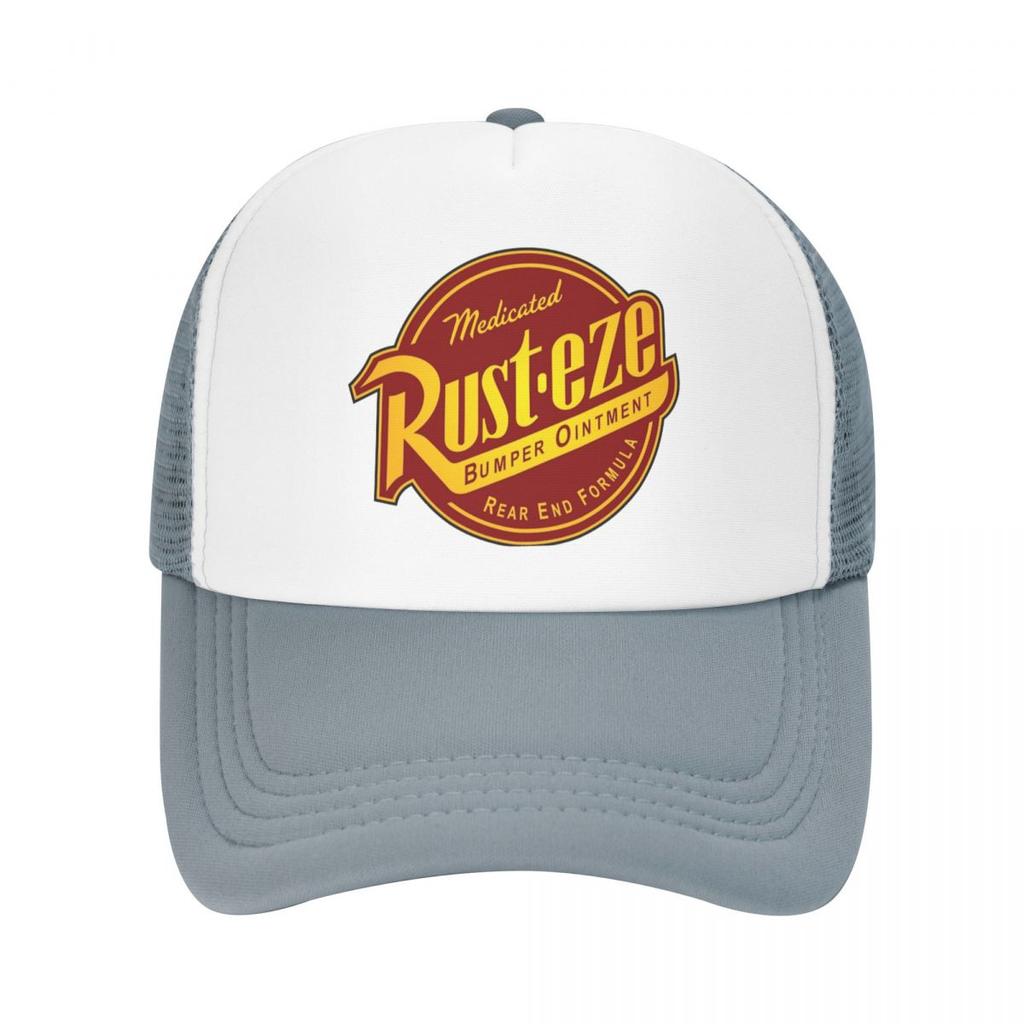 Medicated Rust.eze Lightning Mcqueen Mesh Trucker Hat Trendy Summer Breathable Mesh-back Sun Caps Adjustbale For Casual Headwear