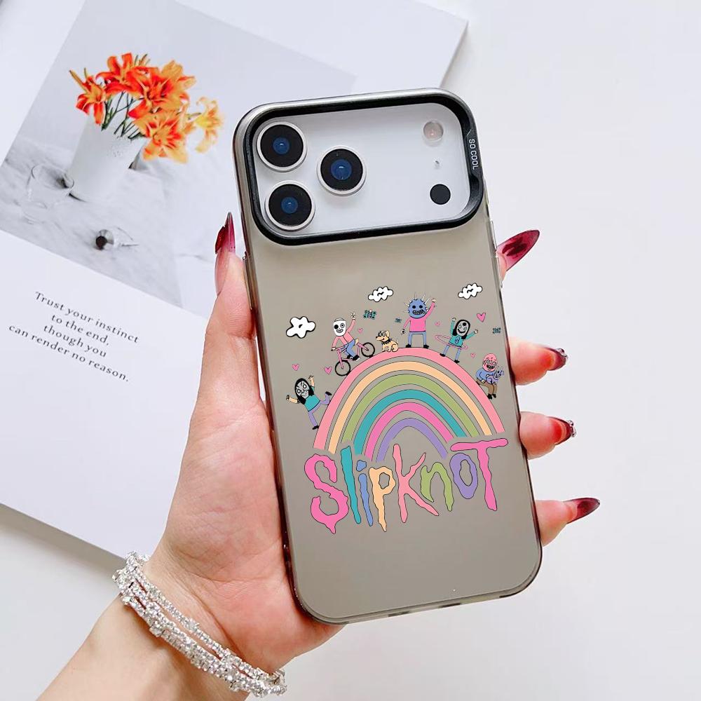 Lustige Cartoon S-Slipknots Handyhülle Für iPhone 17 16 15 14 13 12 11 Pro Max Air Matt Laser Aurora Stoßfest Funda