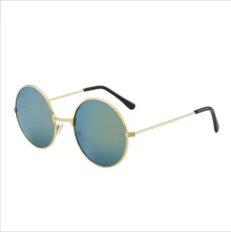 Retro Round Metal Sunglasses - Unisex Prince & Harry Potter Style, Perfect for Weddings