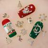 2pcs 3D Alloy Christmas Tree Bells Nail Art Zircon Pearl Metal Manicure Nails Accessories DIY Nail Decorations Supplies Charms