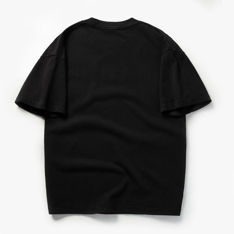 Ny sommer-t-skjorte for menn, solid bomulls-t-skjorte for menn Grunnleggende t-skjorte med o-hals for menn Høykvalitets klassiske topper BP13906