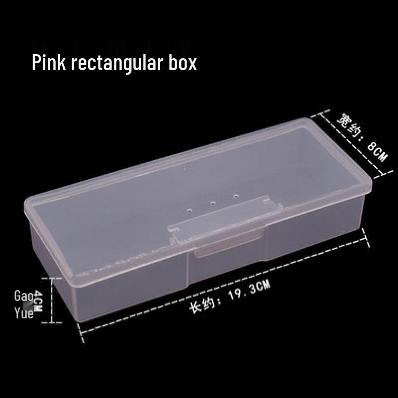 Transparent Nail Art Storage Box with 56 Compartments - No Diamond Leakage, Perfect for Small Accessories and Nail Jewels
