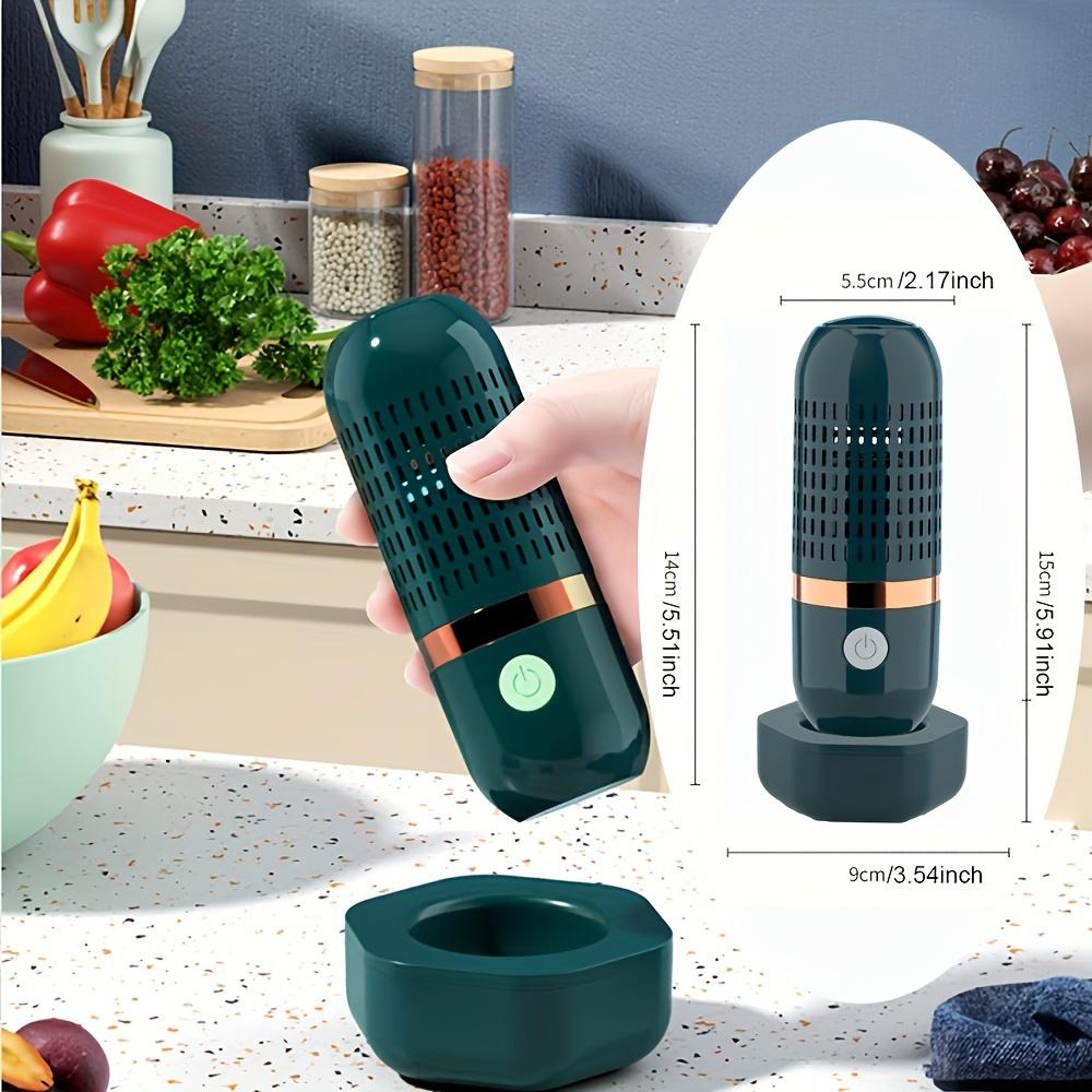 Wireless Fruit Vegetable Washing Machine Protable Capsule Shape Fruit Food Purifier Kitchen Automatic Vegetable Washing Machine
